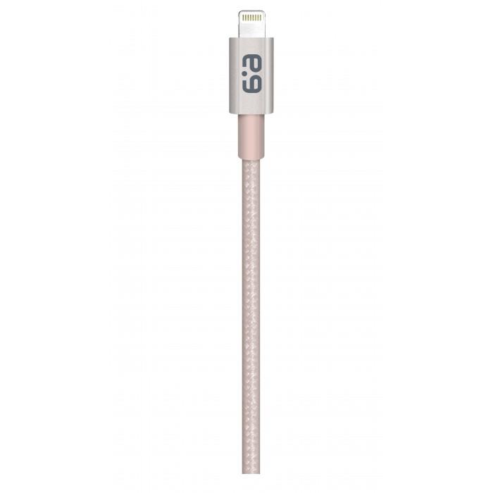 PUREGEAR 61065PG Câble de charge/synchronisation métallique Lightning 9 po Or