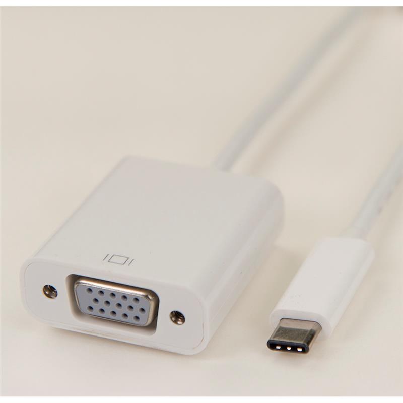 Adaptateur iCAN USB 3.1 Type C (M) vers VGA/XWGA/SVGA PC/TV/Moniteur (F)