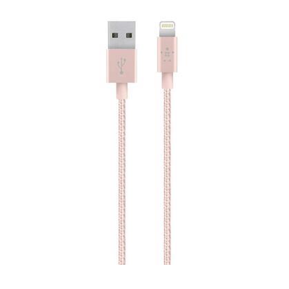 BELKIN (4 ft) MIXIT Metallic Lightning to USB 2.0 Cable - Rose Gold