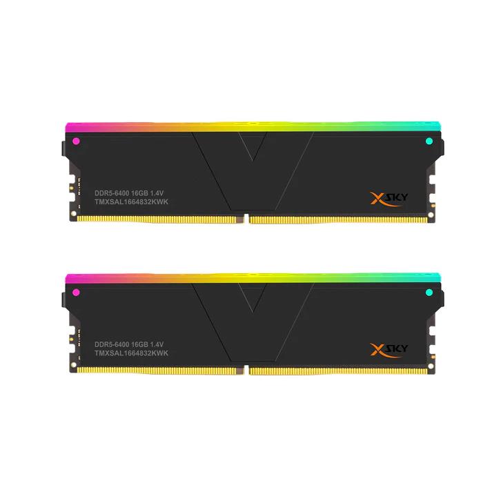 V-COLOR Manta XFinity+ aRGB 32GB (2 x 16GB) DDR5 6400MHz CL32 UDIMM