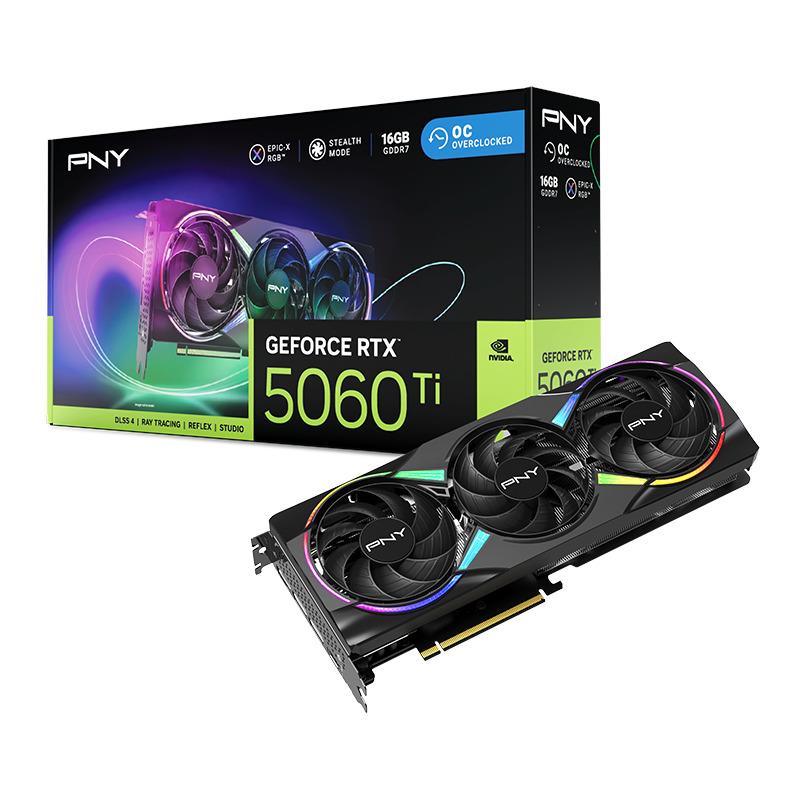 グラフィックボード・グラボ・ビデオカード PNY GEFORCE RTX 5060 Ti 16GB PNY GeForce RTX 5060 Ti 16GB GDDR7 OC GPU - (VCG5060T16DFXPB1-O