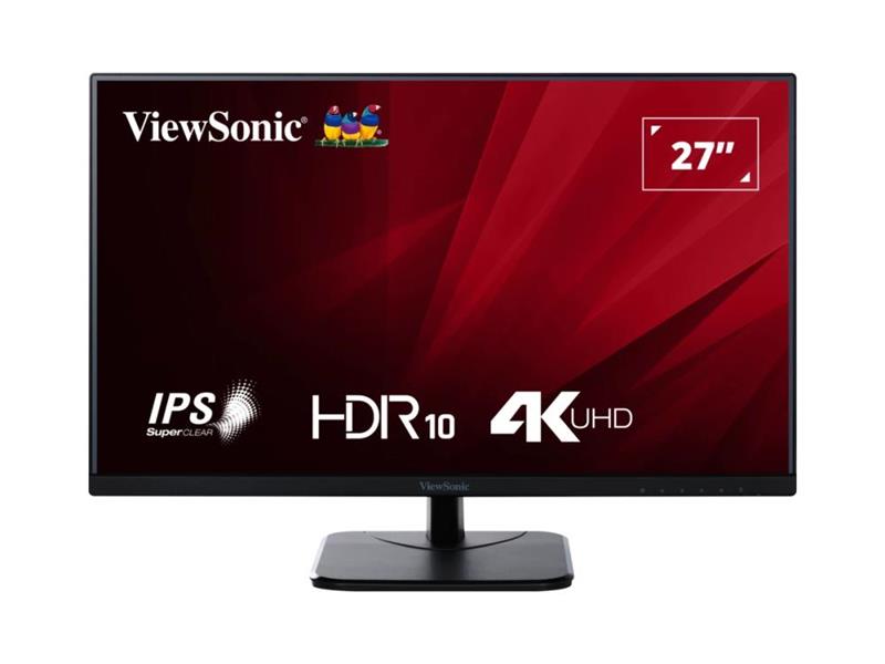 VIEWSONIC 27INCH 4K IPS MONITOR WITH HDMI, DISPLAYPORT