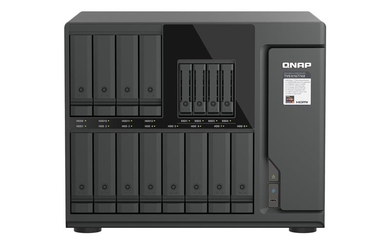 QNAP TVS-h1677AX-R5-16G 16-Bay 3.5" / 2.5" AMD Ryzen 5 7000 SATA III