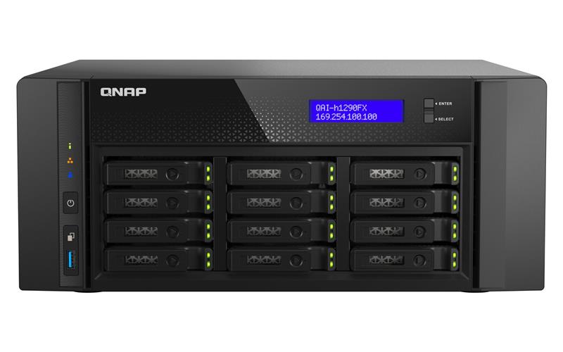 QNAP QAI-H1290FX-7302P-128G 12-Bay NAS (1 TB)