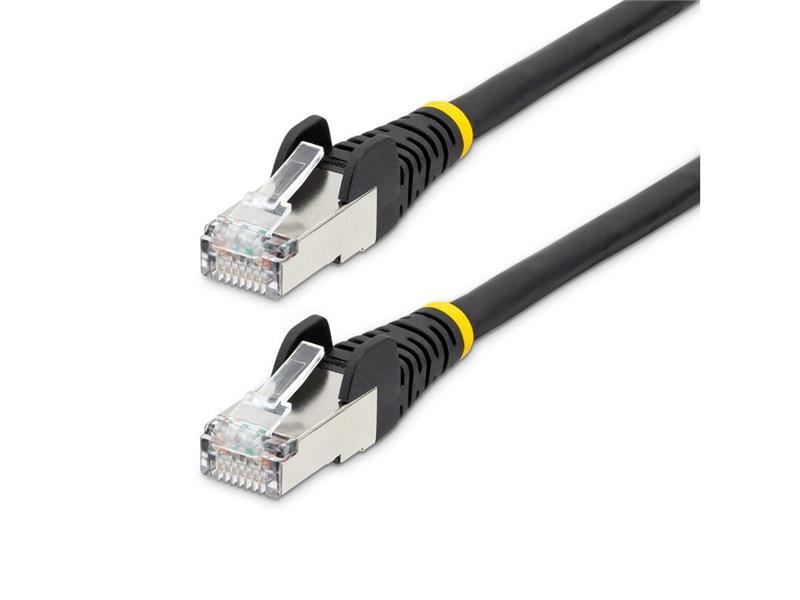 30ft CAT6a Ethernet Cable - Black - Low Smoke Zero Halogen (LSZH) - 10