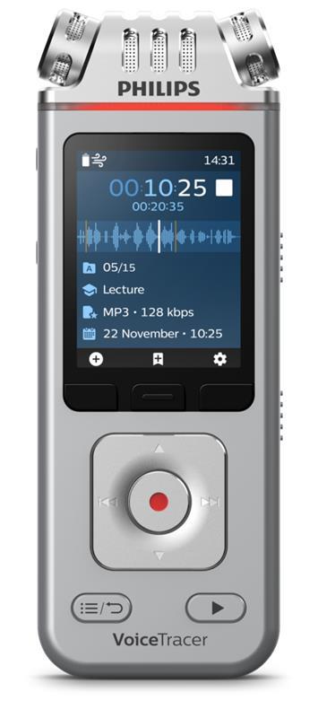 PHILIPS 8 GB 2147 h (MP3, 8 kbps), 536 h (MP3, 32 kbps), 268 h