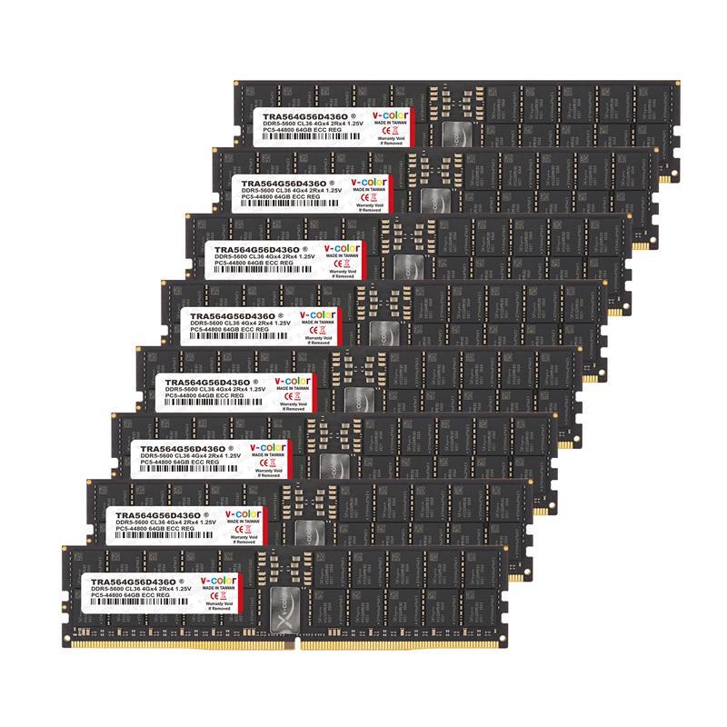 v-color 512GB (8x64GB) 5600MHz CL36 ECC RDIMM