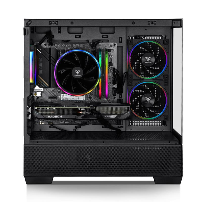 PCケース(自作PC用) Ryzen 7 5700X + RX 9060 XT 32GB SSD 1TB ASCII.jp：【失敗しない構成】Ryzen 7 5700X×RX 9060 XTが売れている