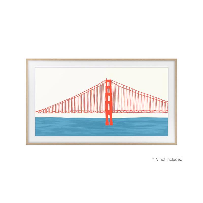 SAMSUNG 50" "The Frame" Customizable Basic Bezel - Teak