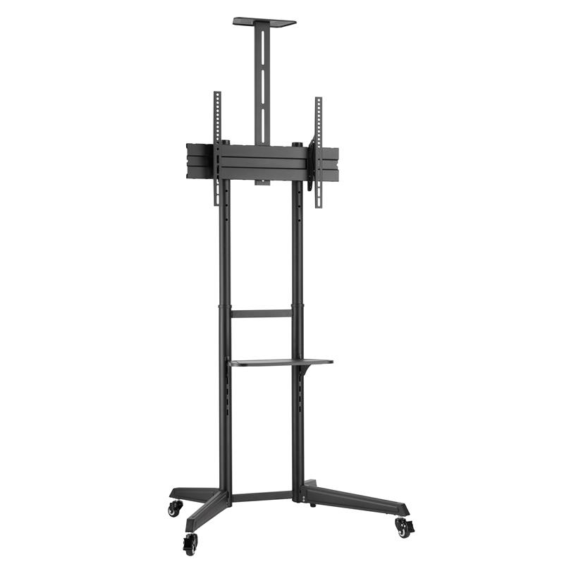 Brateck Versatile & Compact Steel TV Cart (Black)
