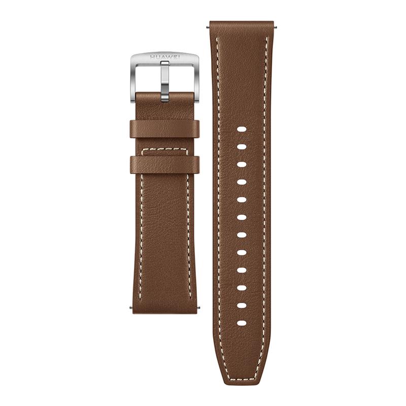 HUAWEI Classic Dark Brown Calfskin Strap (22mm, GT 2/GT 3 46mm series)