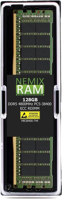 NEMIX RAM 128GB (1X128GB) DDR5 4800MHZ PC5-38400 4Rx4 1.1V 288-PIN ECC RDIMM Registered Server Memory Compatible with Dell Powe