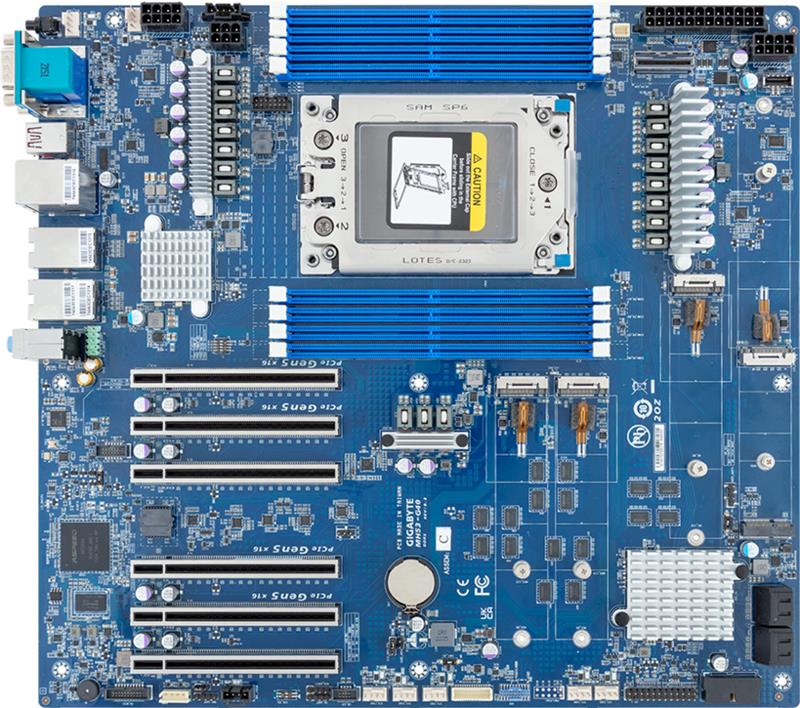 GIGABYTE - MH53-G40 - Workstation Motherboard - AMD Ryzen™ Threadripper™ PRO 7000 WX -  AMD WRX90 -  sTR5 - DDR5 - E-ATX