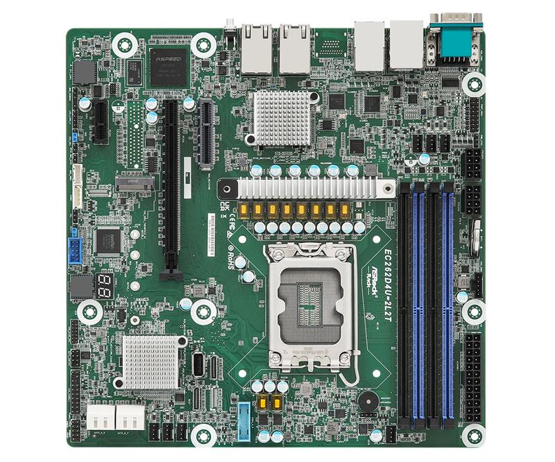 ASROCK- EC262D4U-2L2T- Server Motherboard - Intel- Xeon 6300/E-2400