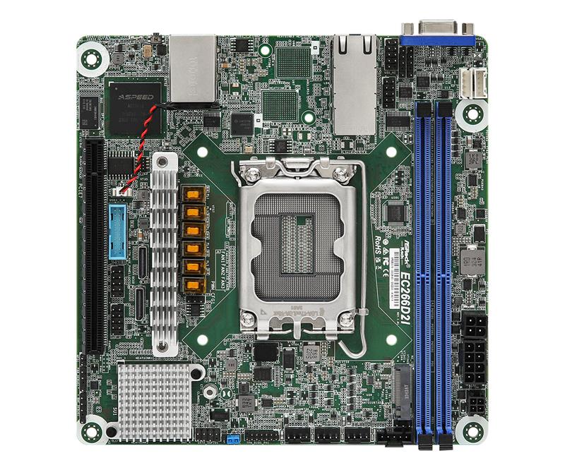 ASROCK- EC266D2I- Server Motherboard- Intel - Xeon 6300/E-2400 series