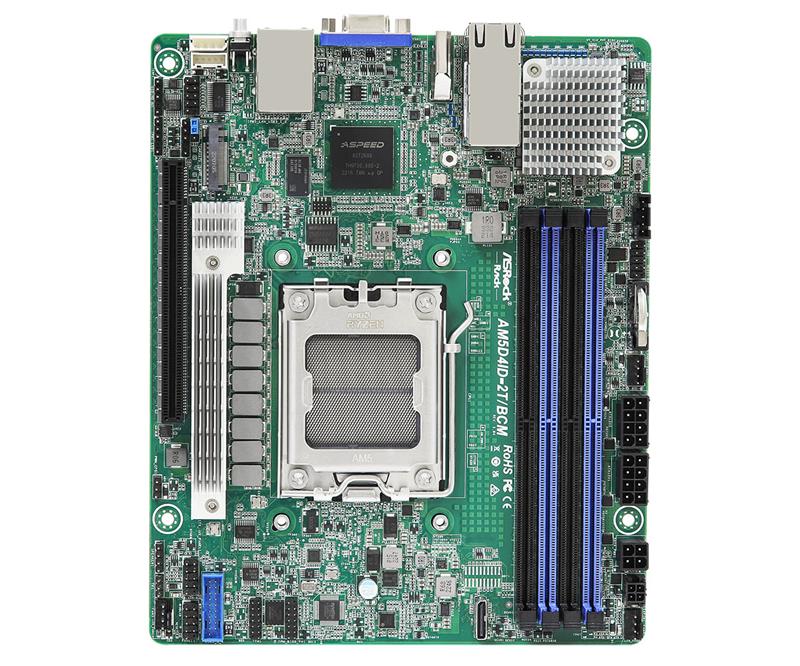 ASROCK AM5D4ID-2T/BCM Single Socket AM5 (LGA 1718)