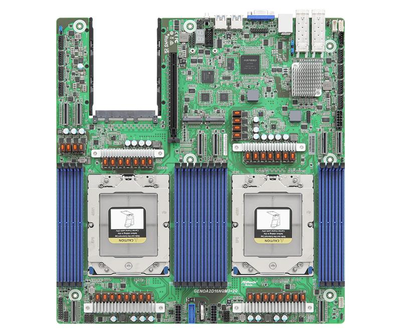 ASROCK GENOA2D16NQM3-2Q Dual Socket SP5 (LGA 6096) - GENOA2D16NQM3-2Q