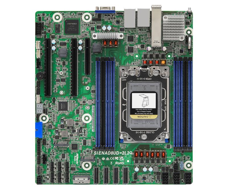 ASROCK - SIENAD8UD-2L2Q - Server Motherboard - AMD - EPYC 8004 series