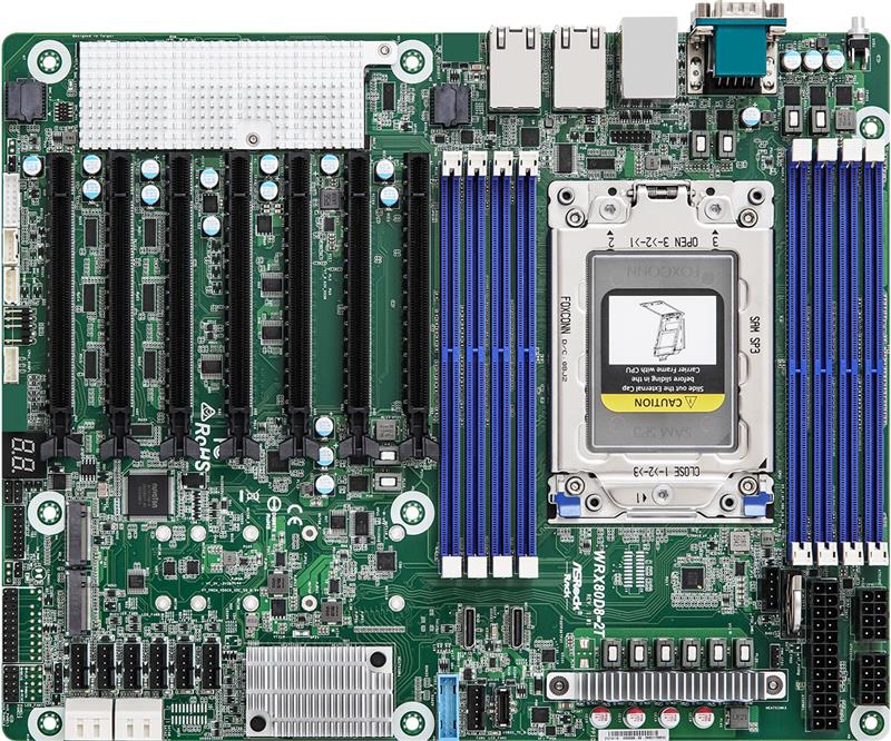 ASROCK - WRX80D8-2T - Server Motherboard - AMD Ryzen Threadripper