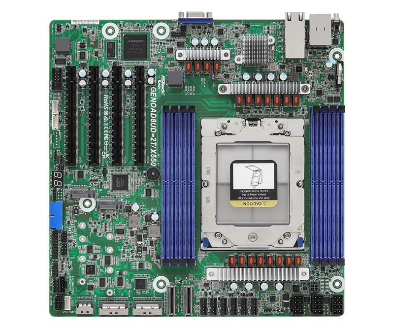 ASROCK GENOAD8UD-2T/X550 Single Socket SP5 (LGA 6096)