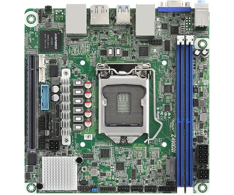 ASROCK - Z490D2I - Server Motherboard - Intel - LGA 1200
