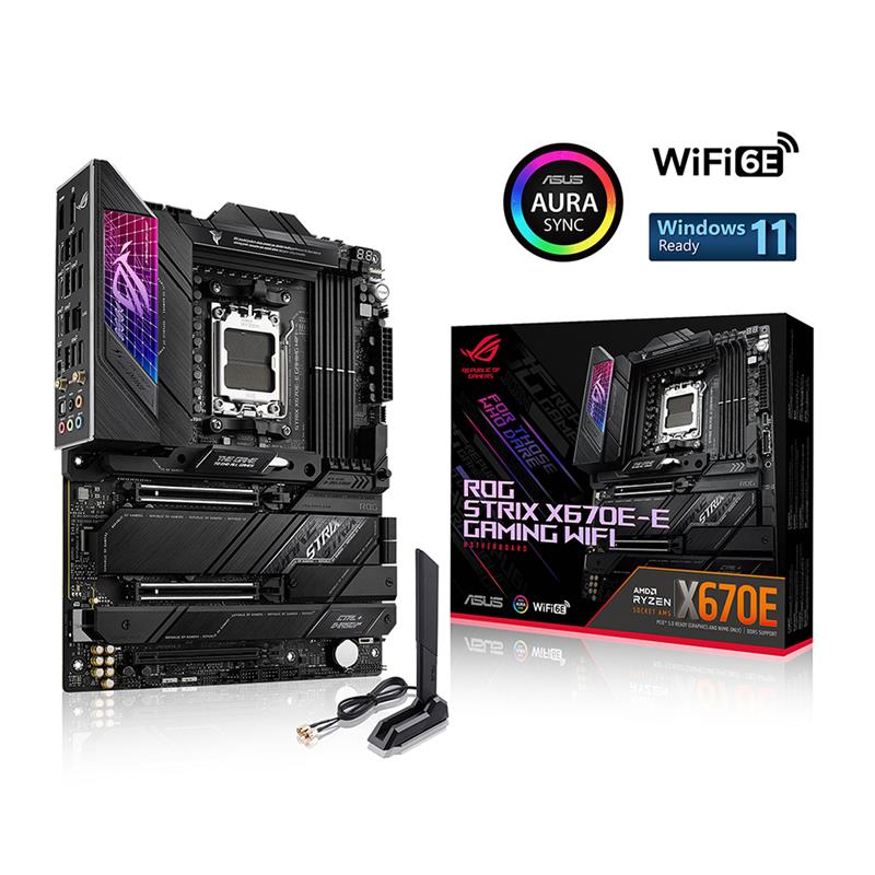 Carte mère ASUS ROG STRIX X670E-E GAMING WIFI 6E Socket AM5 (LGA 1718)(Open Box)