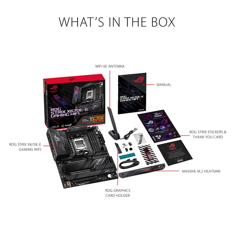 ASUS ROG STRIX X670E-E GAMING WIFI 6E Socket AM5 (LGA 1718) Ryzen