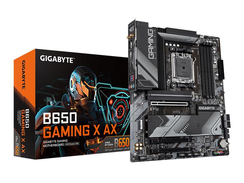 Carte mère ATX GIGABYTE B650 GAMING X AX AM5 LGA 1718 AMD B650 avec garantie de 3 ans, DDR5, PCIe 4.0 M.2, PCIe 4.0, USB 3.2...