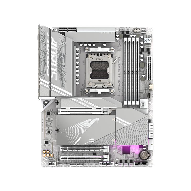 GIGABYTE X870 AORUS ELITE WIFI7 ICE AMD AM5 LGA 1718 Motherboard