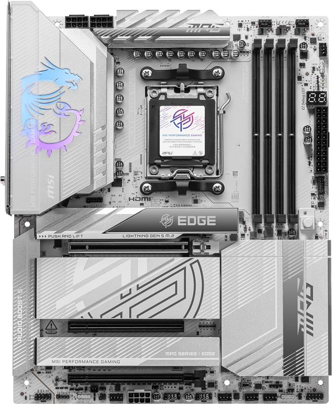 MSI MPG X870E EDGE TI WIFI, AMD Ryzen™ 9000 / 8000 / 7000 Series