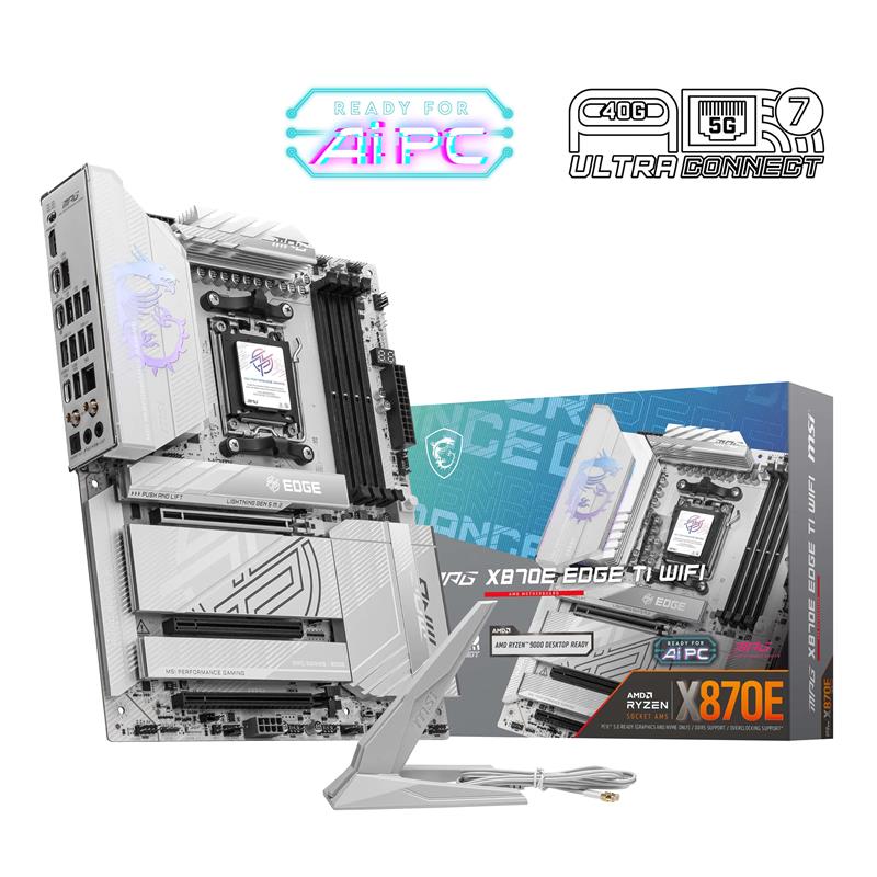 MSI MPG X870E EDGE TI WIFI, AMD Ryzen™ 9000 / 8000 / 7000 Series