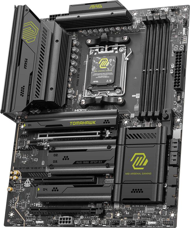 MSI MAG X870E TOMAHAWK WIFI, AMD Ryzen™ 9000 / 8000 / 7000 Series