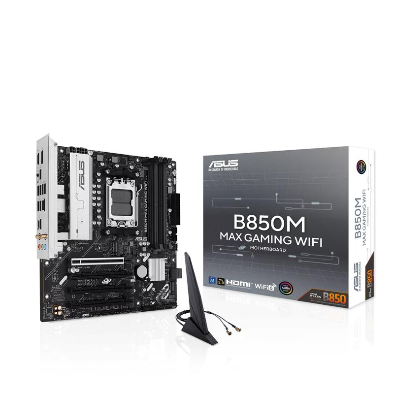 ASUS B850M MAX GAMING WIFI AMD AM5 SOCKET MAX 256GB DDR5 MATX