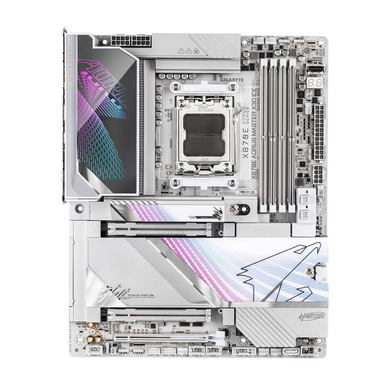 GIGABYTE X870E AORUS MASTER X3D ICE AMD AM5 LGA 1718 ATX
