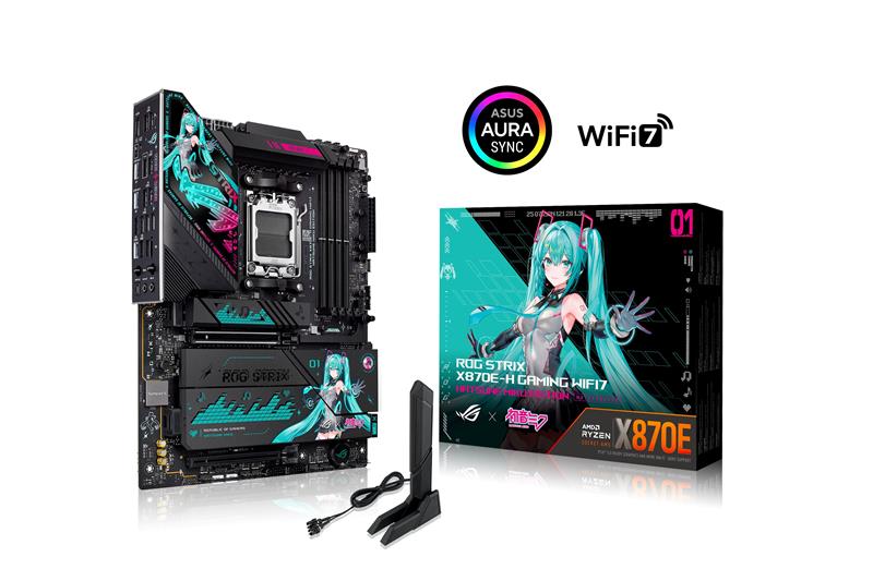 ASUS ROG STRIX X870E-H GAMING WIFI7 HATSUNE MIKU EDITION Carte mère