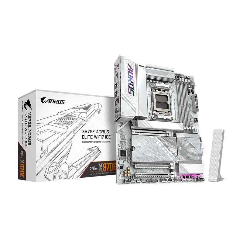 GIGABYTE X870E AORUS ELITE WIFI7 ICE AMD AM5 ATX Carte mère(Open Box)
