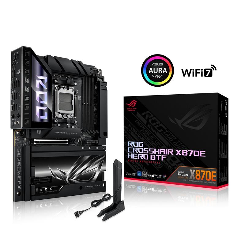 ASUS ROG CROSSHAIR X870E HERO BTF AMD X870E ATX Motherboard