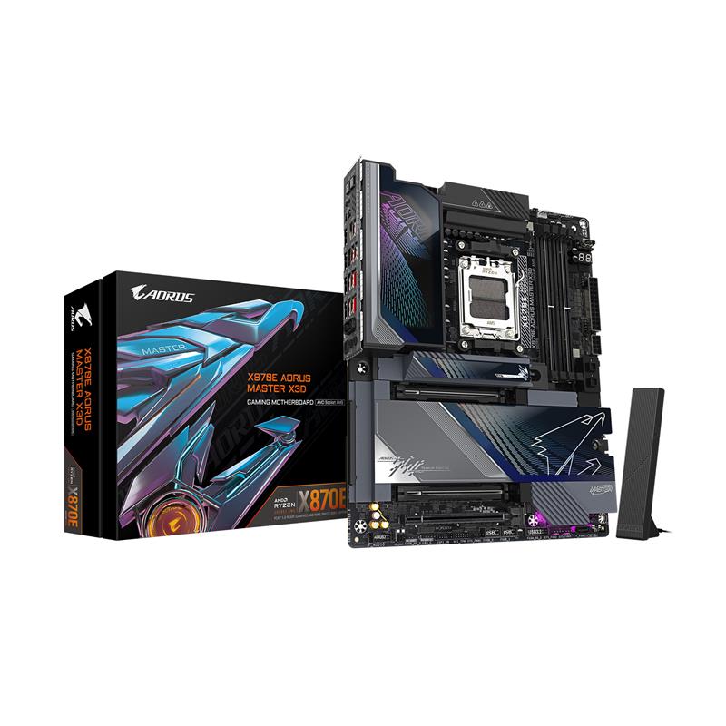 GIGABYTE X870E AORUS MASTER X3D AMD AM5 LGA 1718 ATX Motherboard
