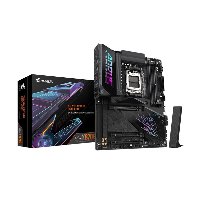 GIGABYTE X870E AORUS PRO X3D AMD AM5 LGA 1718 ATX Motherboard