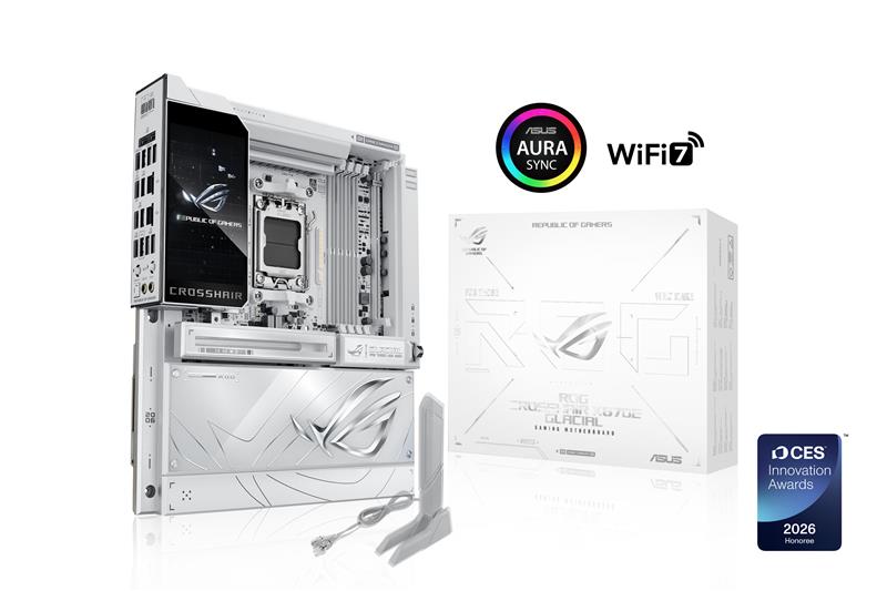 ASUS ROG CROSSHAIR X870E GLACIAL AMD AM5 E-ATX Motherboard