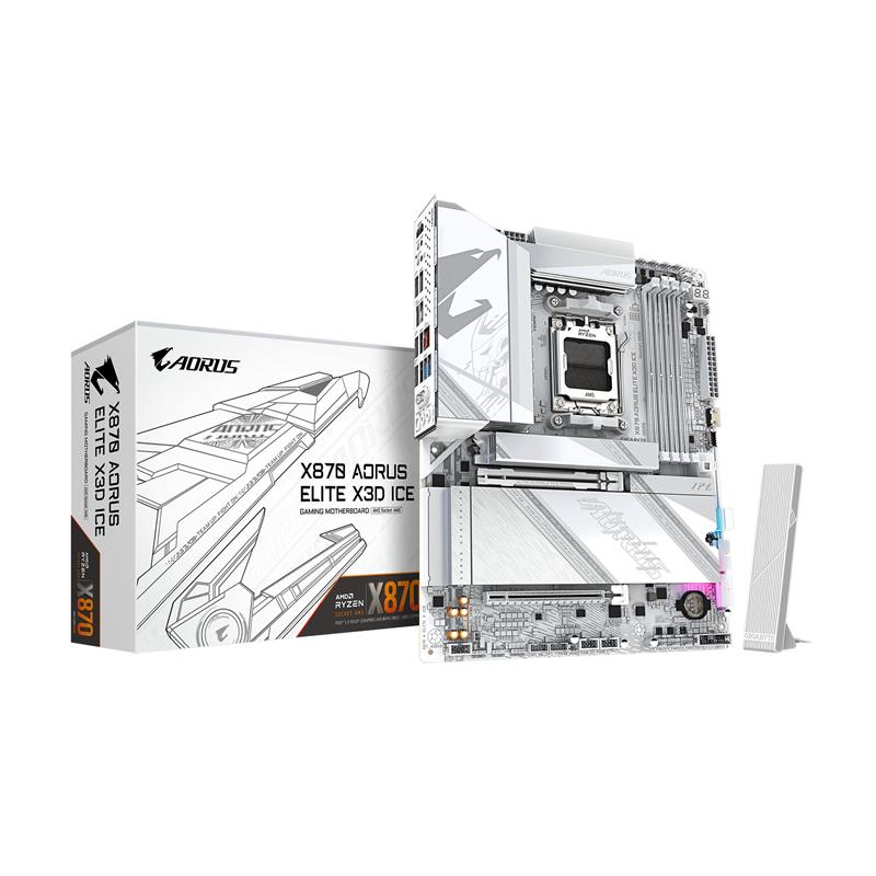 GIGABYTE X870 AORUS ELITE X3D ICE AMD AM5 ATX Motherboard