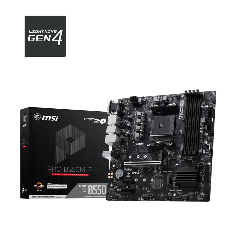 MSI PRO B550M-P AMD AM4 mATX Motherboard