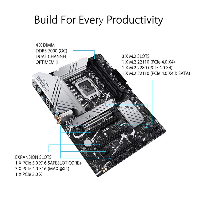 ASUS Prime Z790-P WiFi LGA 1700(Intel® 13th &12th Gen) ATX