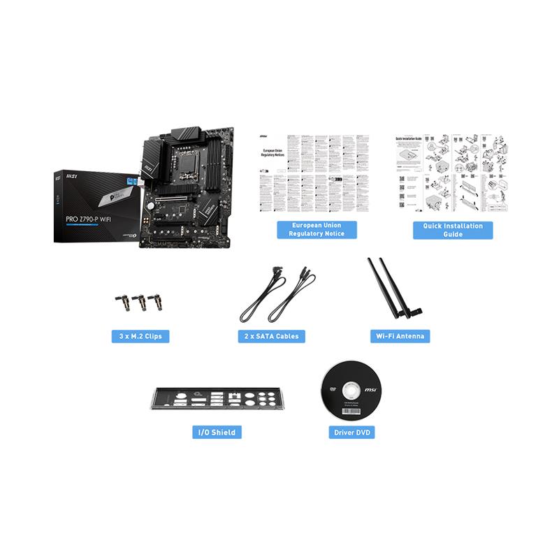 MSI PRO Z790-P WIFI, Intel ATX LGA 1700, WIFI 6E Motherboard