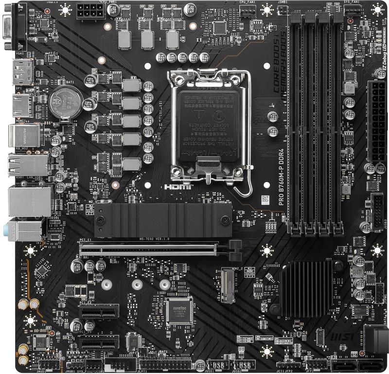 MSI PRO B760M-P DDR4 Intel LGA 1700 Micro ATXMotherboard - Canada