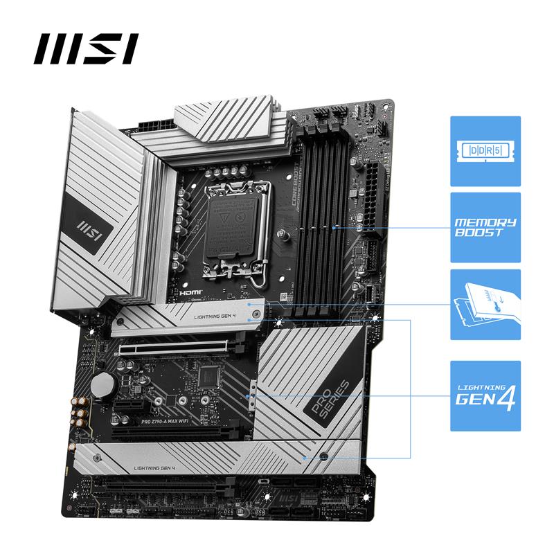 MSI PRO Z790-A MAX WIFI, Intel ATX LGA 1700 - Canada Computers