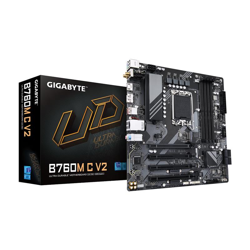 Carte mère GIGABYTE B760M C V2 LGA 1700 Intel B760 M-ATX avec DDR5