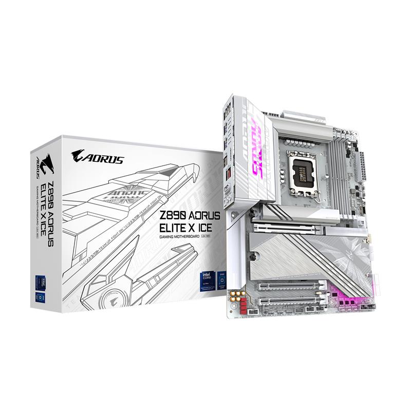 Carte mère GIGABYTE Z890 AORUS ELITE X ICE Ultra Core (série 2) LGA 1851, ATX
