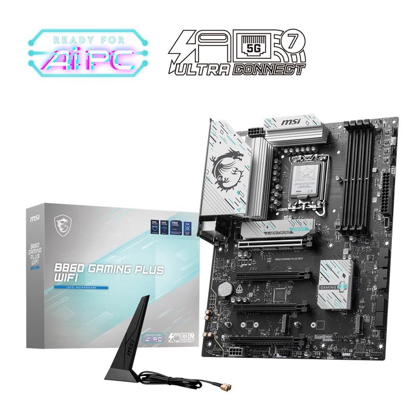 MSI B860 GAMING PLUS WIFI, INTEL B860 ATX Motherboard