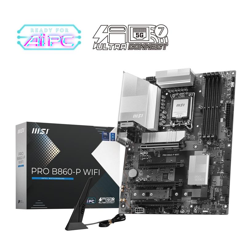 Carte mère MSI PRO B860-P WIFI, INTEL B860 ATX